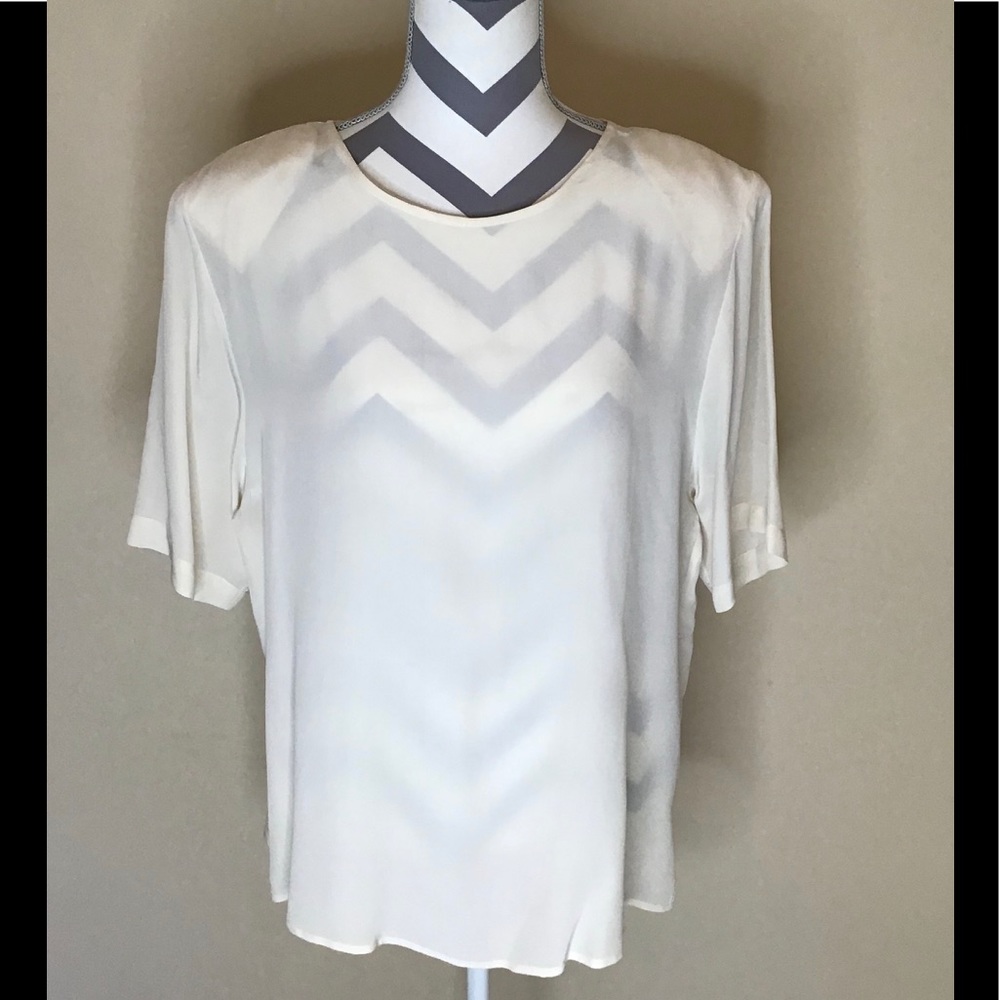 August Max Woman Silk Pullover Top